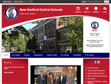 Tablet Screenshot of newhartfordschools.org